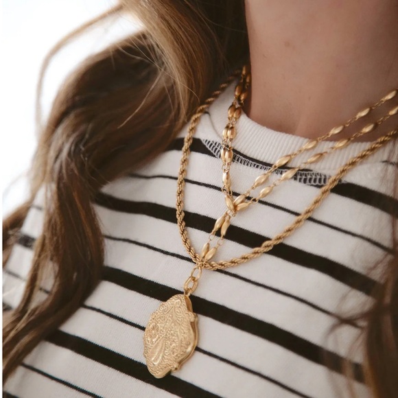 Brinker + Eliza Jewelry - Brinker and Eliza “Annie” long locket necklace NWOT next day ship ✨☁️